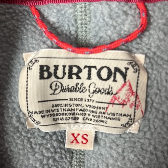 - Burton Indigo Guatikat Monument Heather Anouk Fleece Anorak Women Size XS - Picture 9 of 11